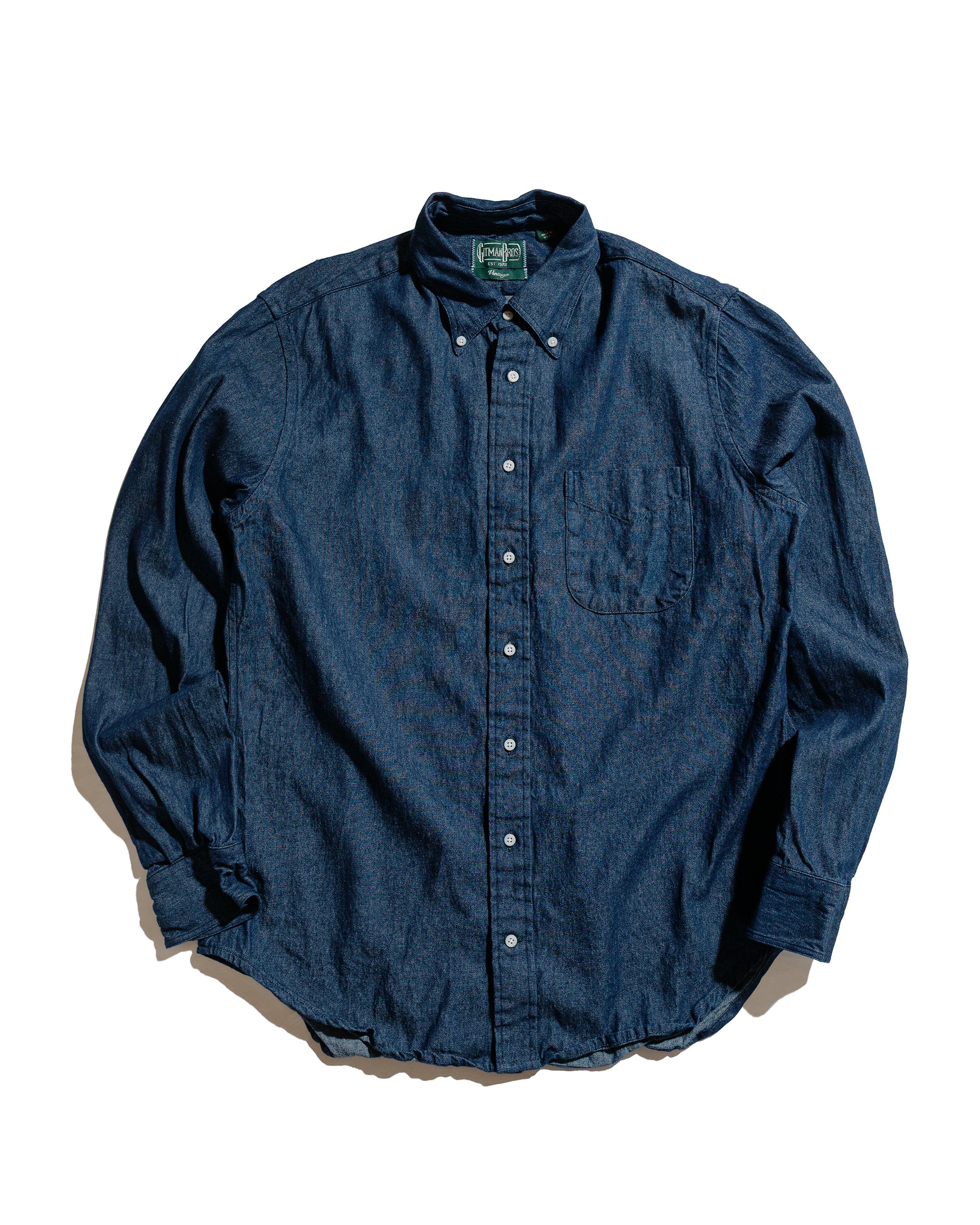 lost & found Gitman Vintage Bros. Gitman Vintage Bros. Summerweight Indigo Denim Shirt