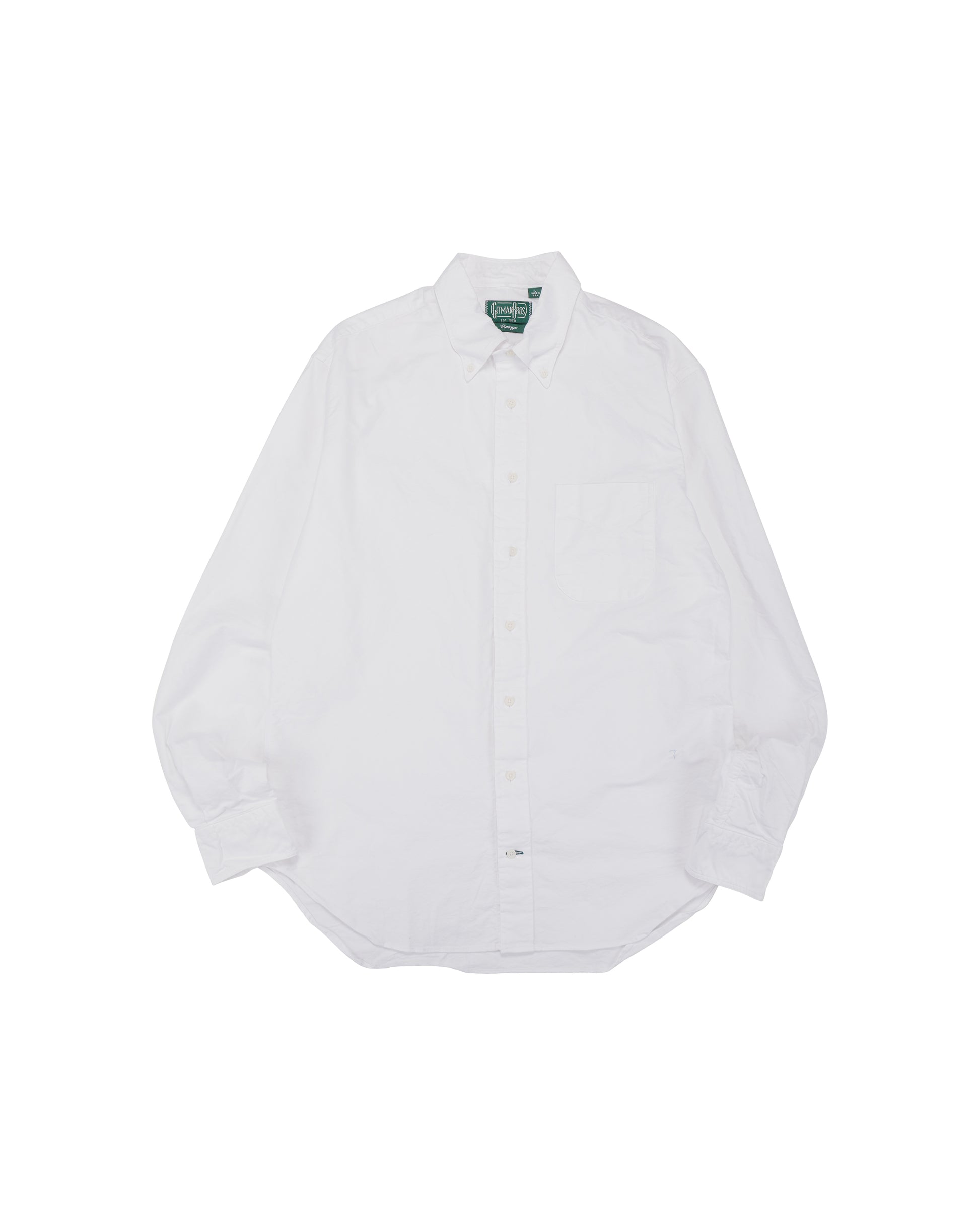lost & found Gitman Vintage Bros. Gitman Vintage Bros. USA Woven 4.5oz White Poplin Shirt