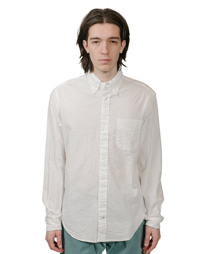 lost & found Gitman Vintage Bros. Gitman Vintage Bros. White Seersucker Shirt