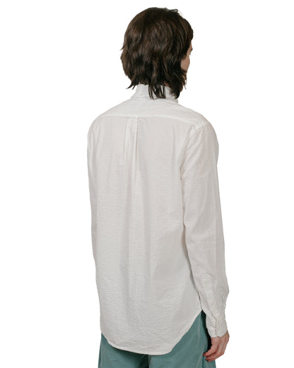 lost & found Gitman Vintage Bros. Gitman Vintage Bros. White Seersucker Shirt