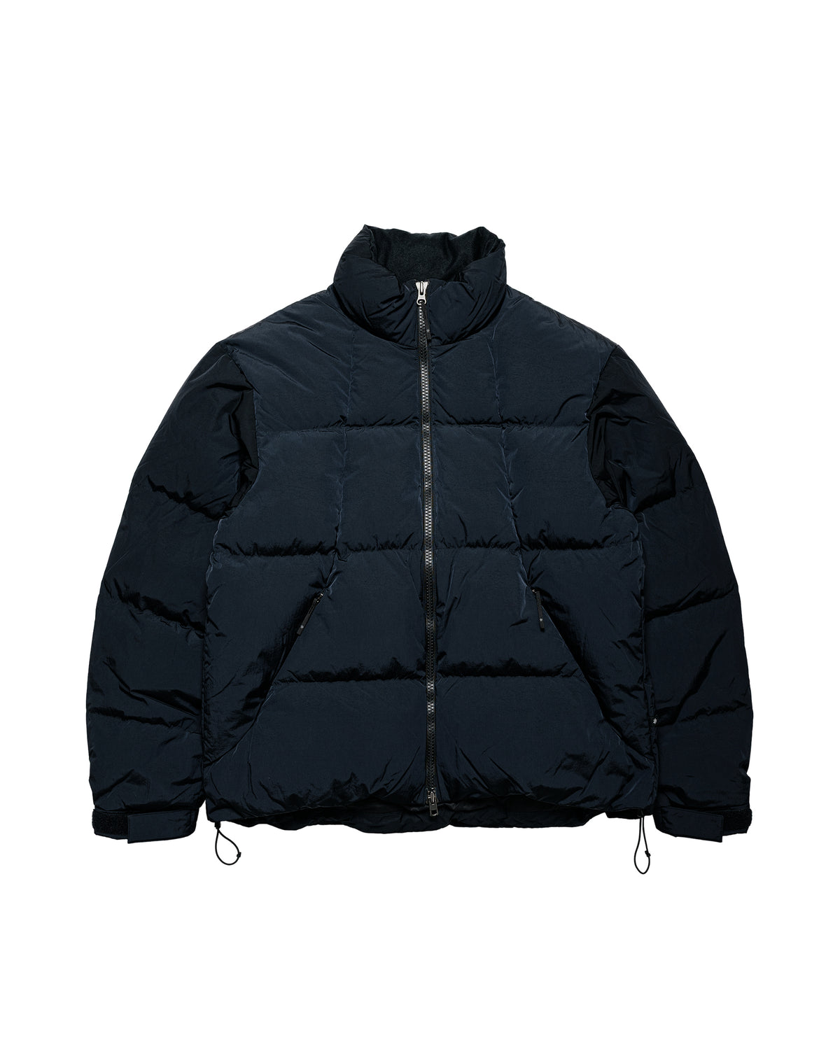 Goldwin Dope Dyed Ripple Nylon Down Jacket Dark Navy