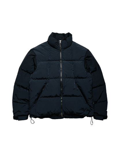 Goldwin Dope Dyed Ripple Nylon Down Jacket Dark Navy