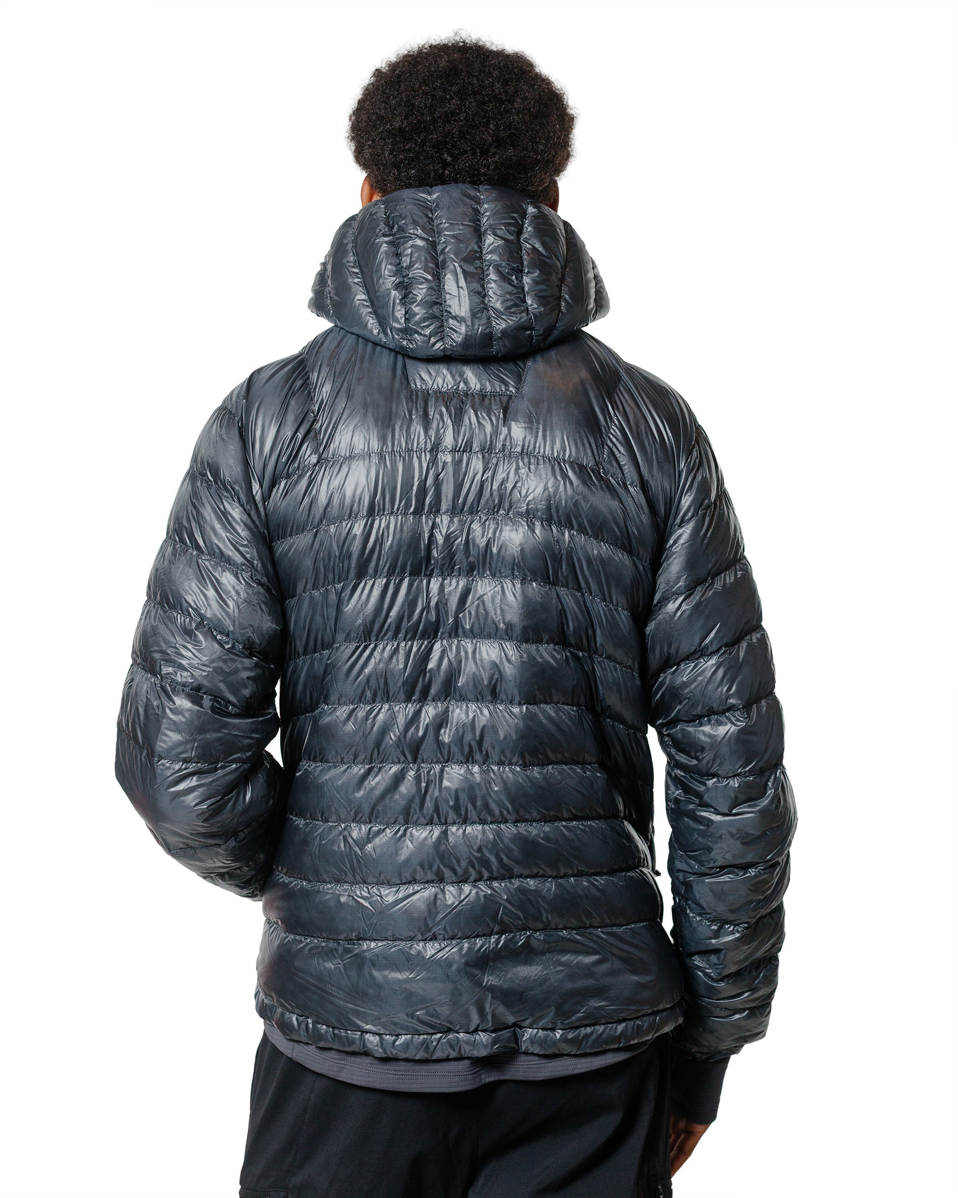 lost & found Goldwin Goldwin 1000FP Sputtering Hooded Down Jacket Wolf Gray