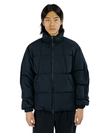 Goldwin Dope Dyed Ripple Nylon Down Jacket Dark Navy