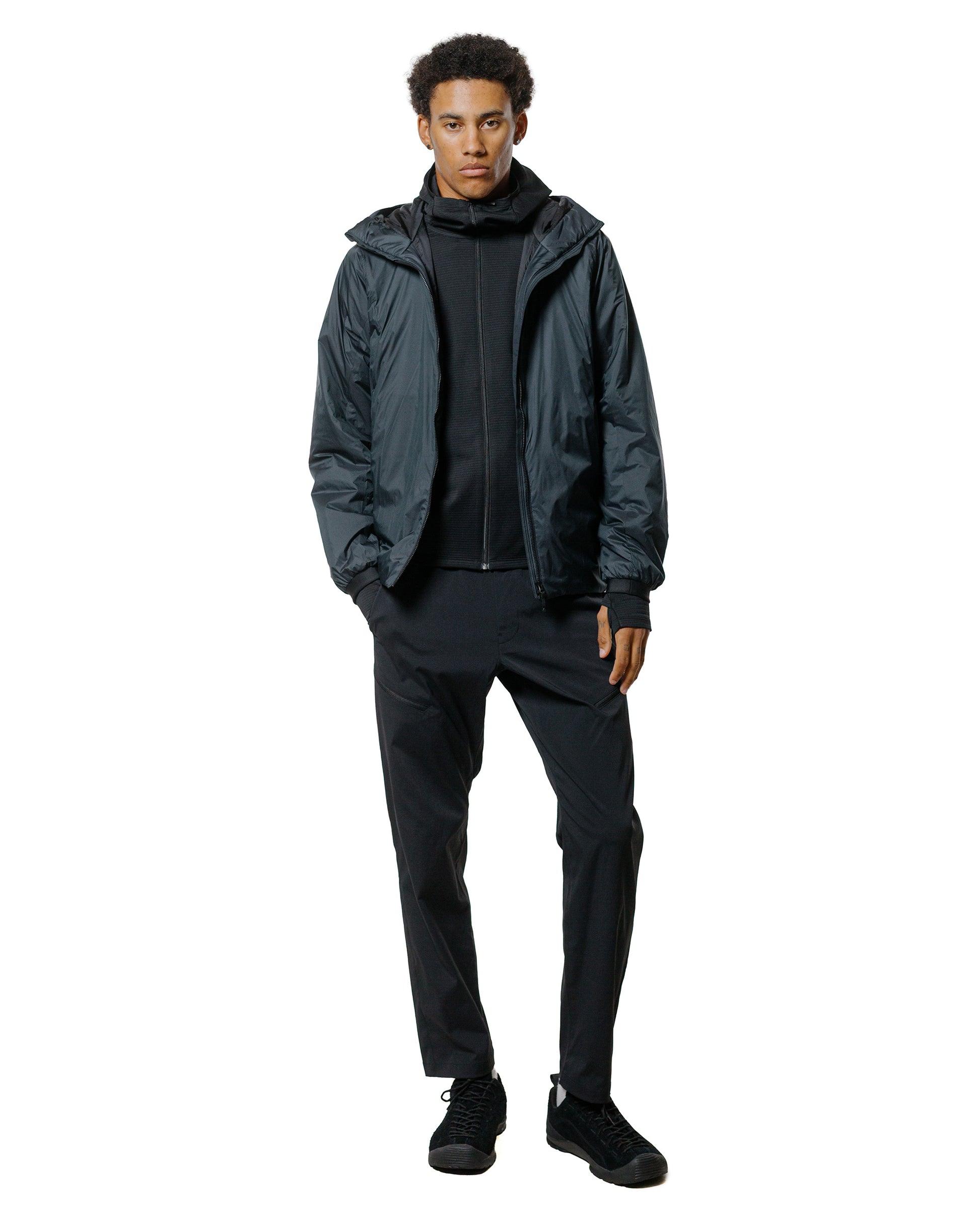 lost & found Goldwin Goldwin Dual Layered L/S Hoodie Black