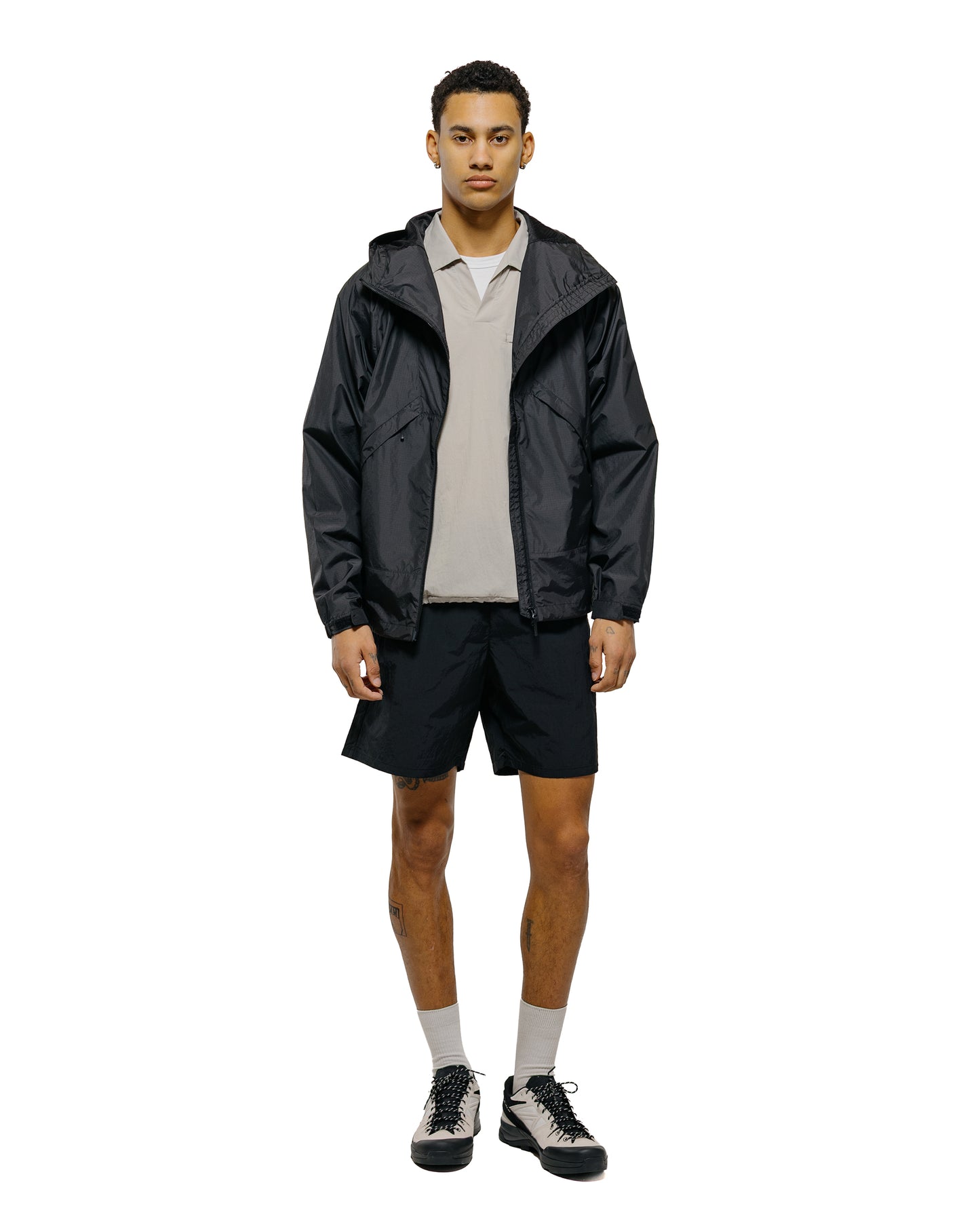 lost & found Goldwin Goldwin Nylon Shorts Black