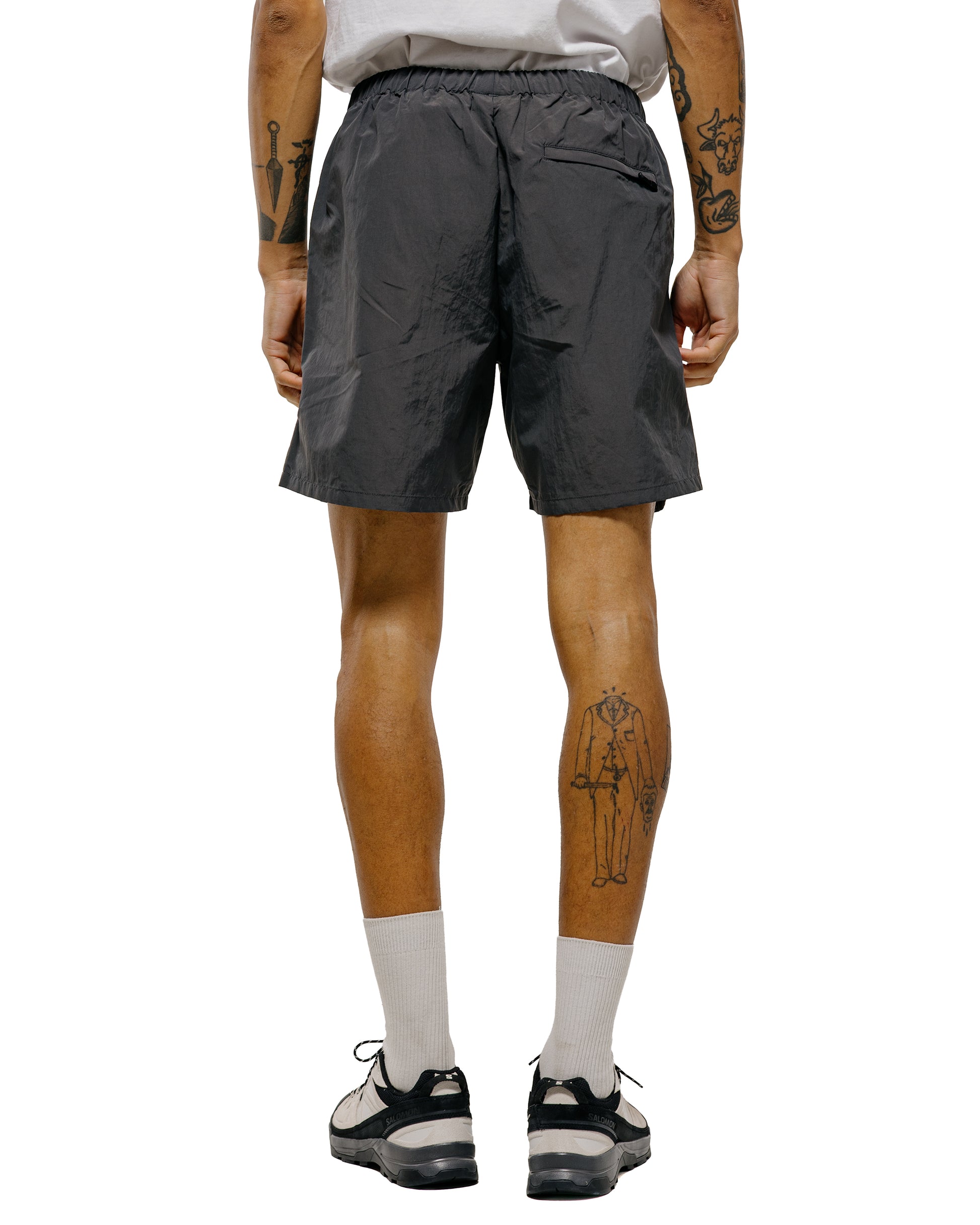 lost & found Goldwin Goldwin Nylon Shorts Deep Charcoal
