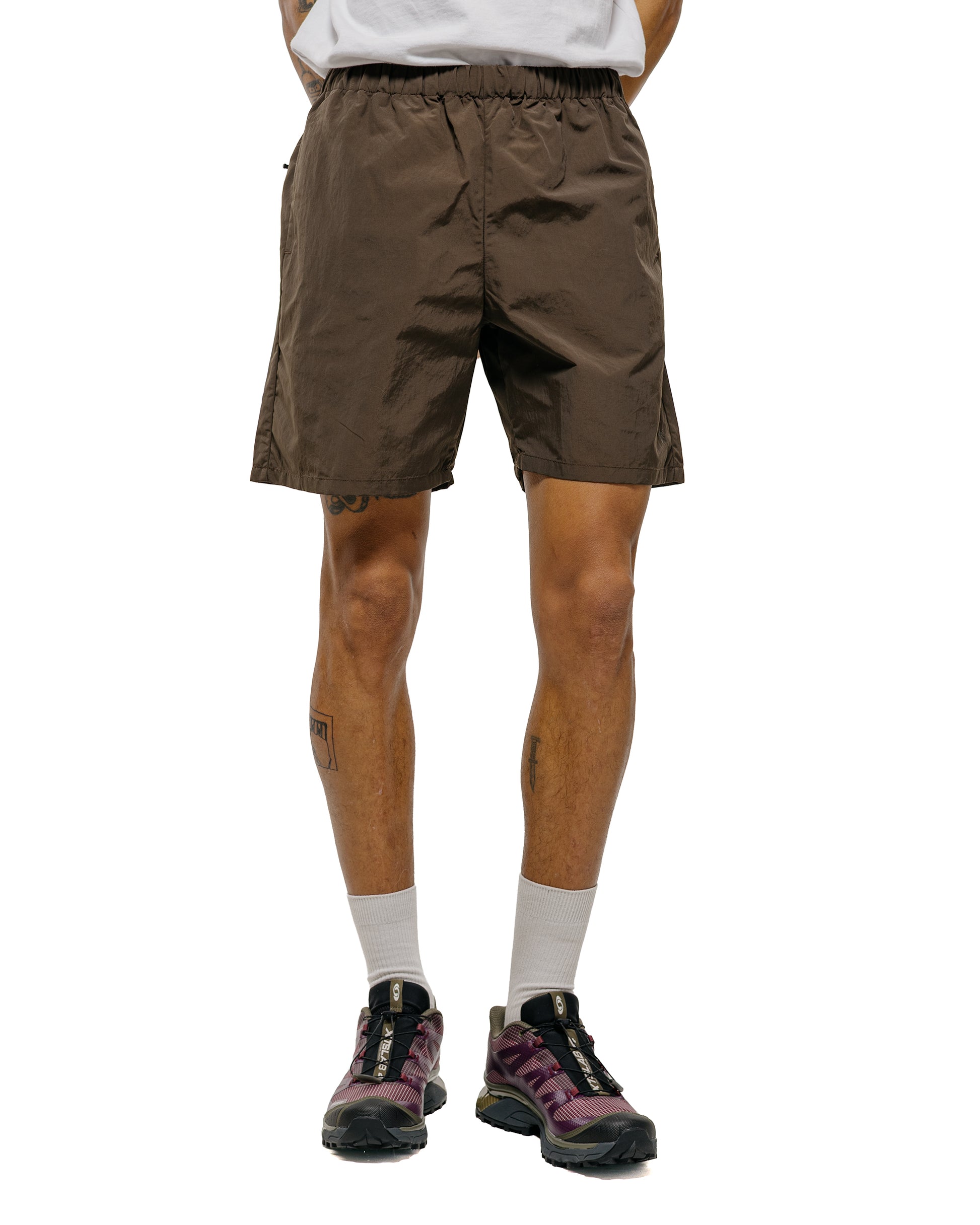 lost & found Goldwin Goldwin Nylon Shorts Jet Brown