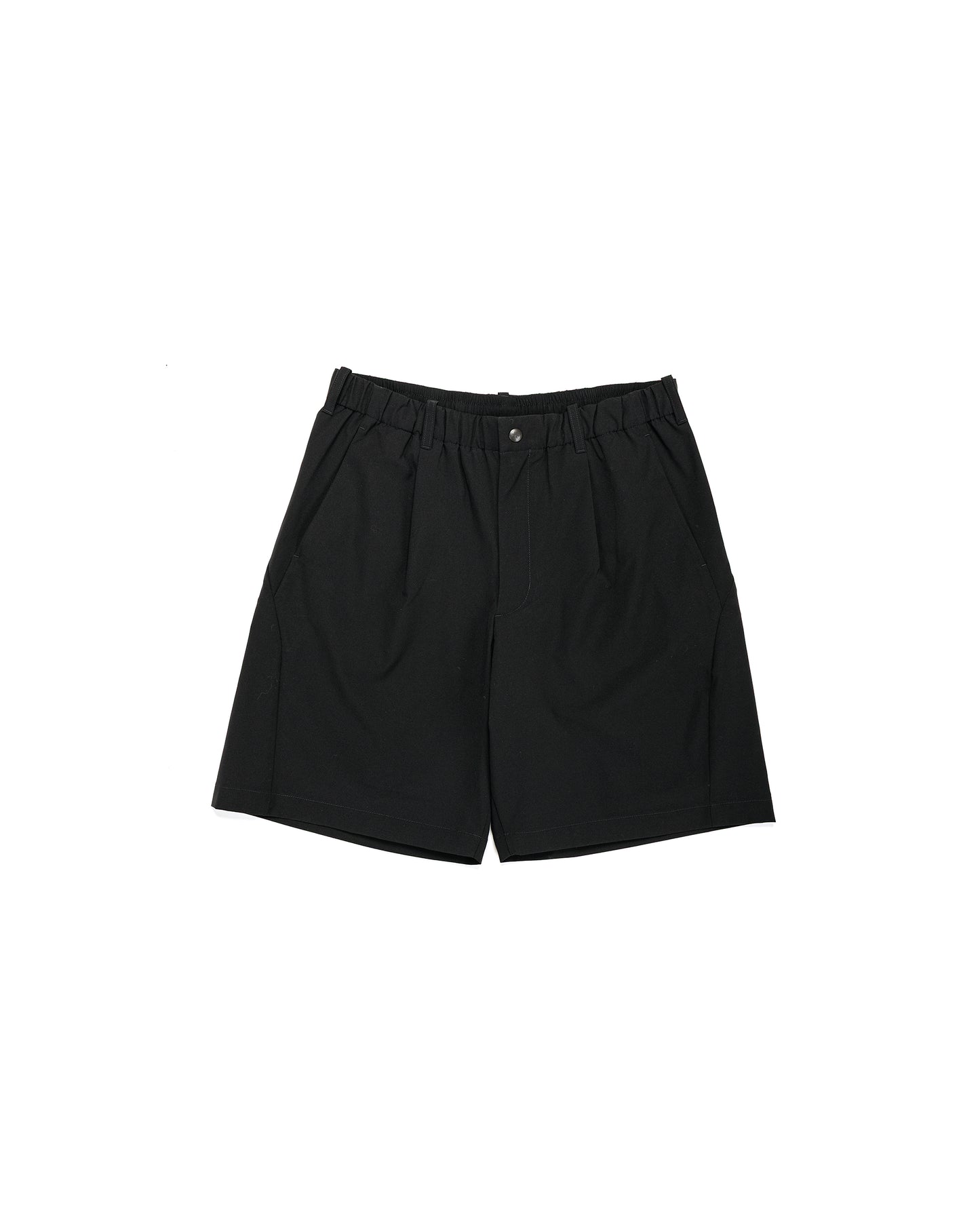 lost & found Goldwin Goldwin One Tuck Light Stretch Shorts Black