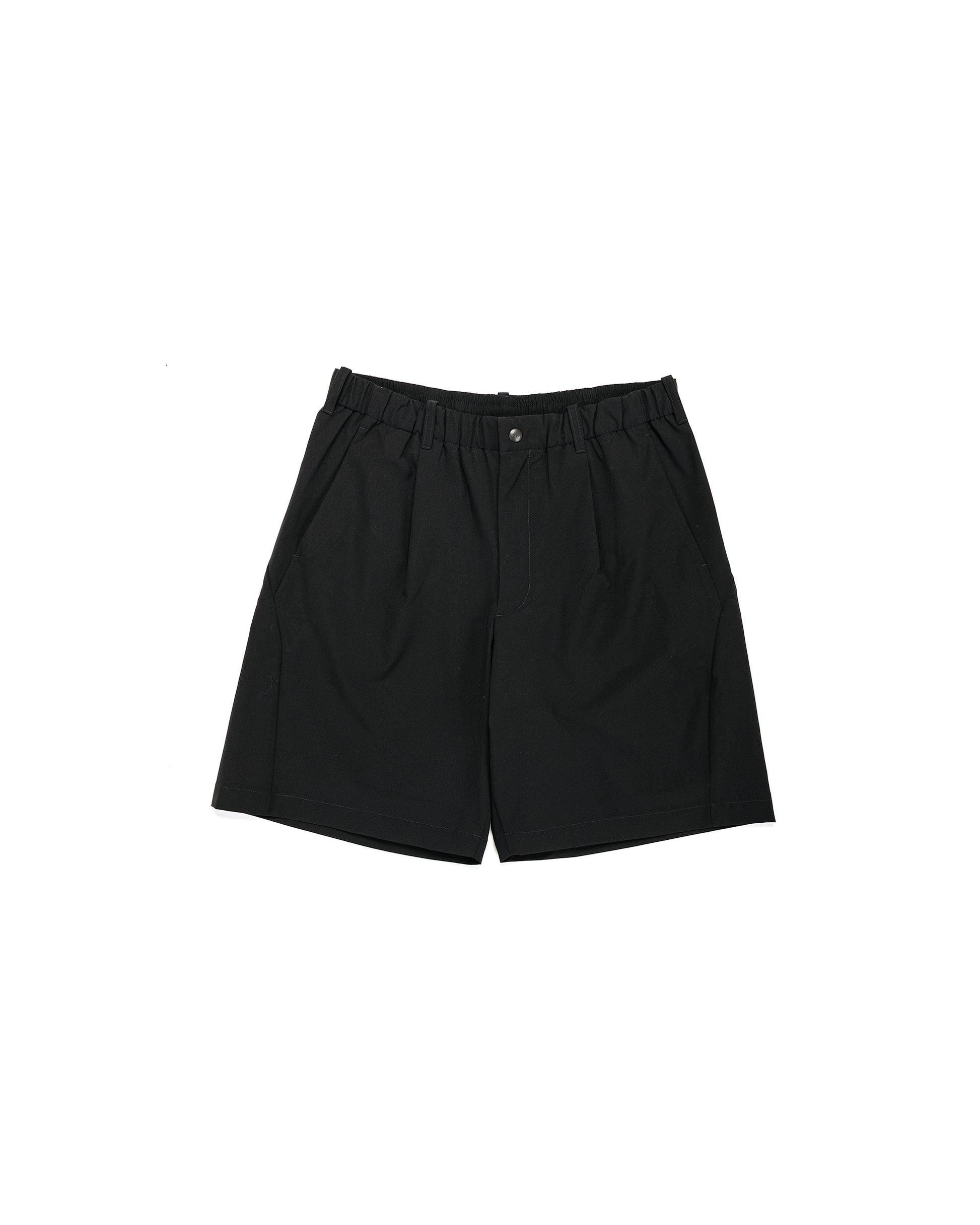 lost & found Goldwin Goldwin One Tuck Light Stretch Shorts Black