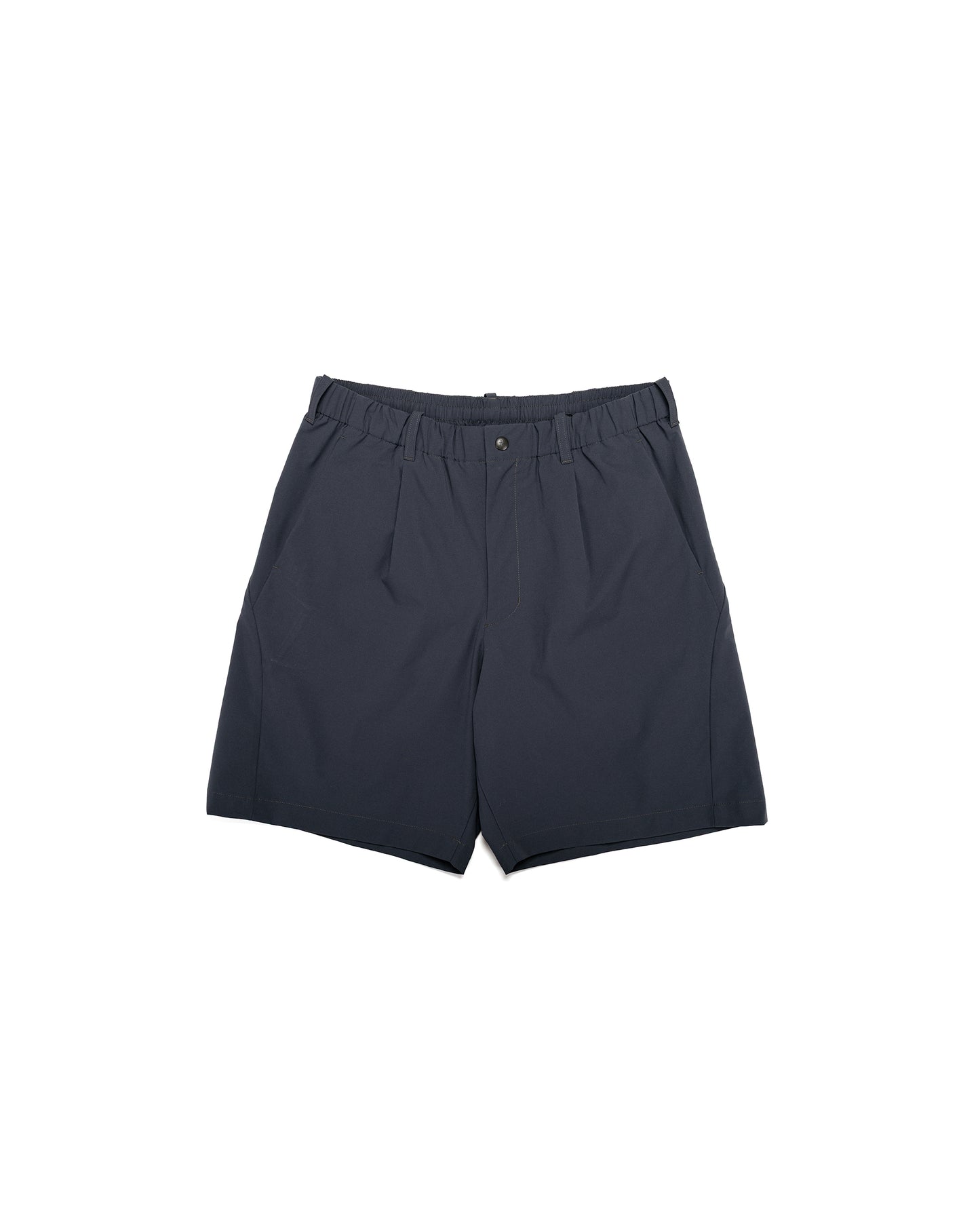 lost & found Goldwin Goldwin One Tuck Light Stretch Shorts Ebony Gray