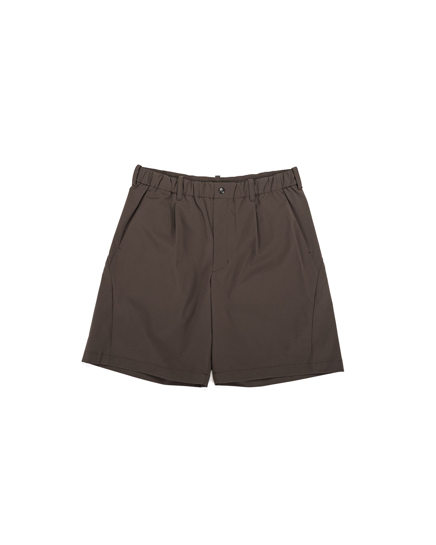 lost & found Goldwin Goldwin One Tuck Light Stretch Shorts Jet Brown