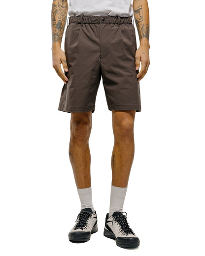 lost & found Goldwin Goldwin One Tuck Light Stretch Shorts Jet Brown