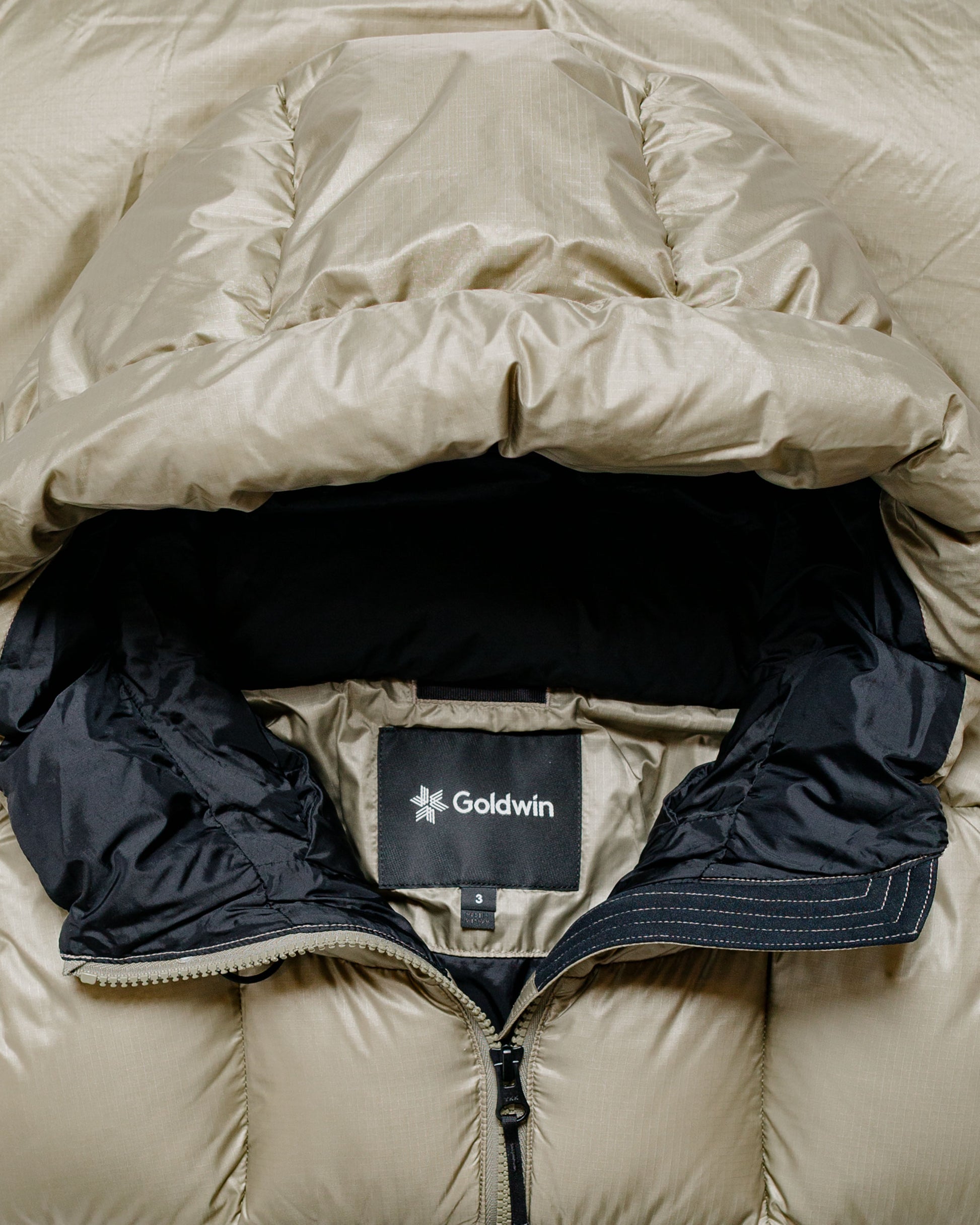 lost & found Goldwin Goldwin PERTEX QUANTUM Down Parka Oak Beige