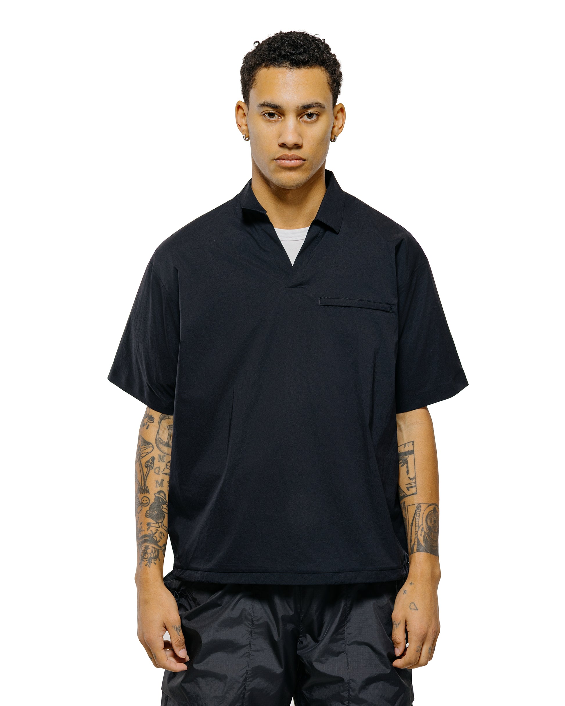lost & found Goldwin Goldwin Stretch Bilo S/S Pullover Black