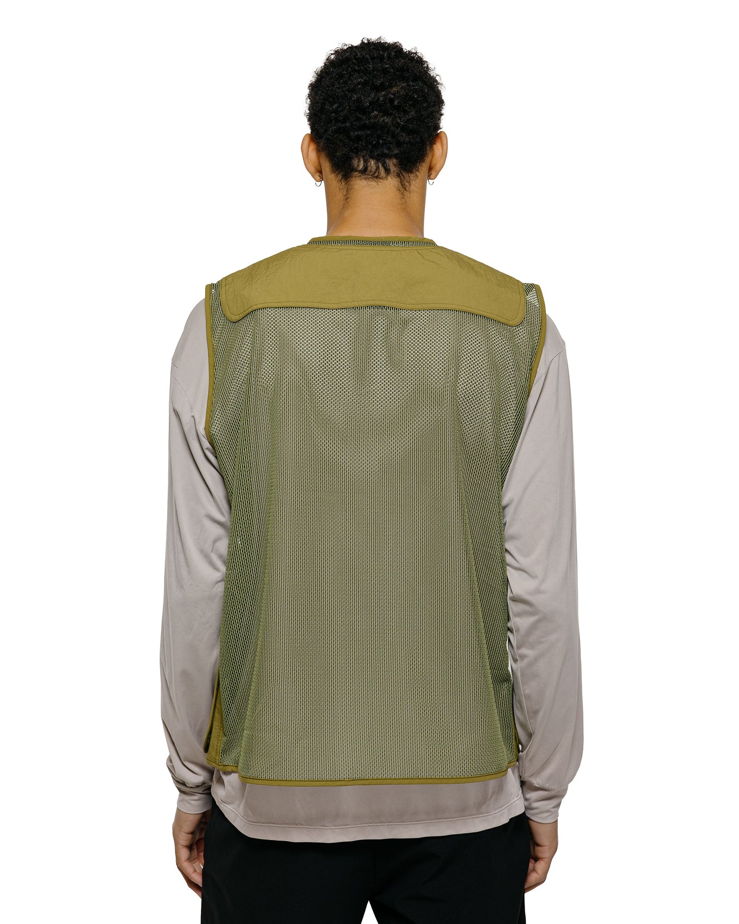 lost & found Goldwin Goldwin Tonalith Mesh Half Zip Vest Usuyanagi