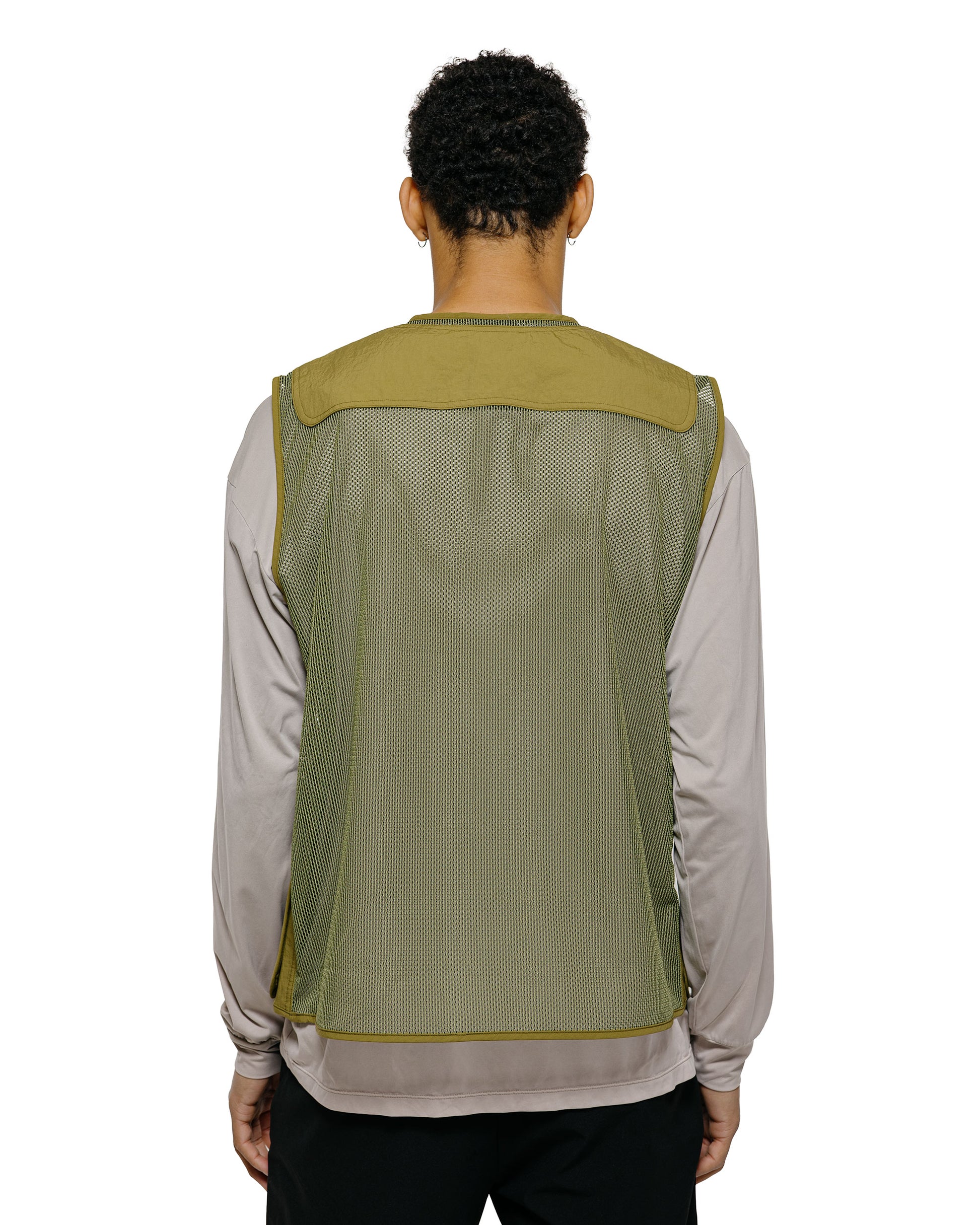 lost & found Goldwin Goldwin Tonalith Mesh Half Zip Vest Usuyanagi