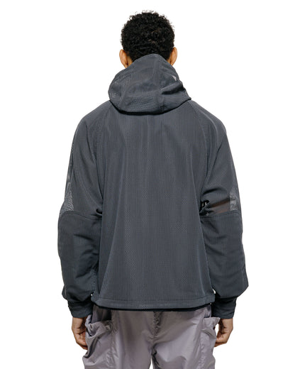 lost & found Goldwin Goldwin Tonalith Mesh Hooded Jacket Black