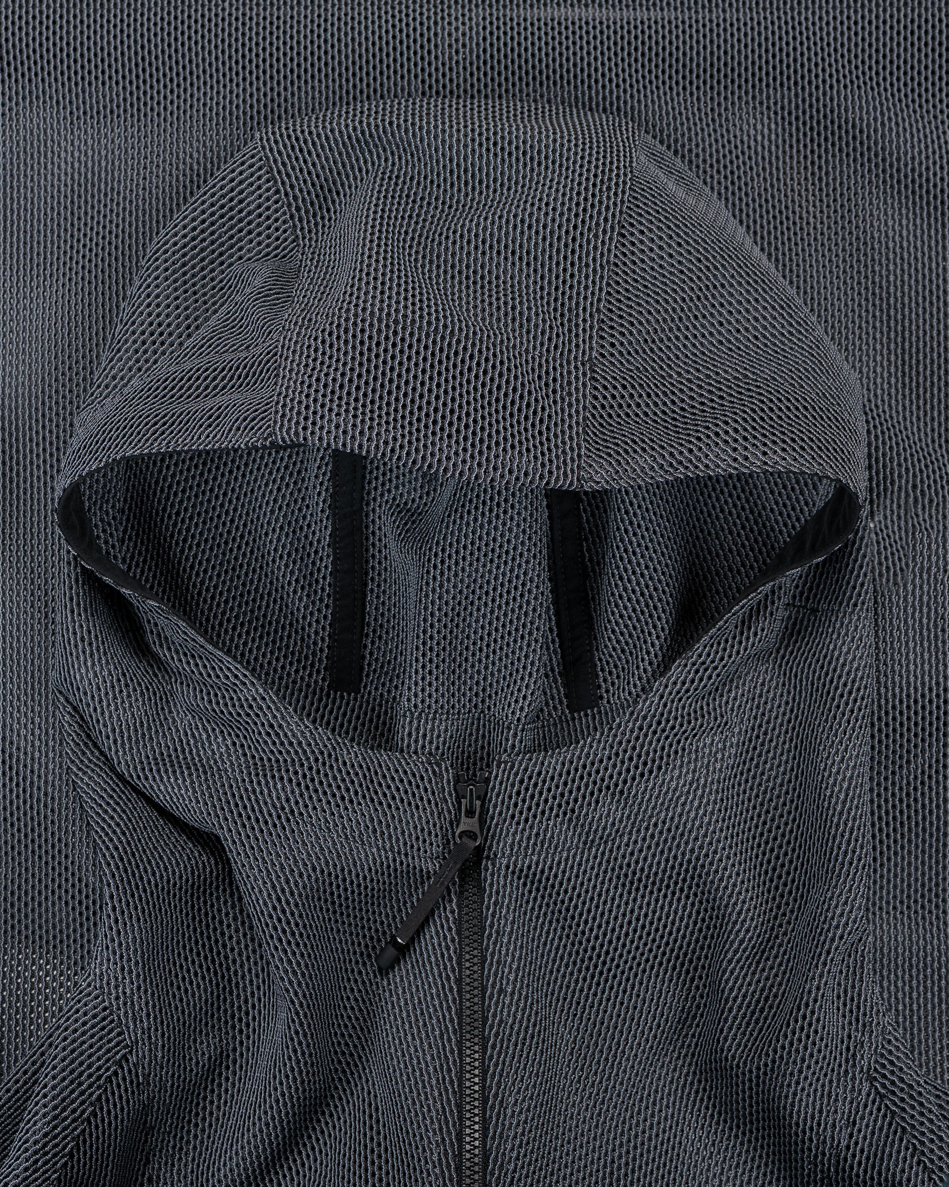 lost & found Goldwin Goldwin Tonalith Mesh Hooded Jacket Black