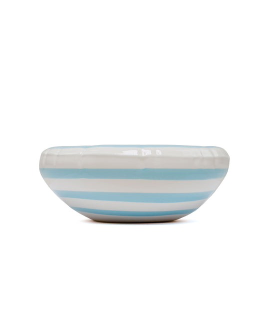 lost & found Home Studyo Home Studyo Bowl 'Lisa' Stripes Ocean Gloss