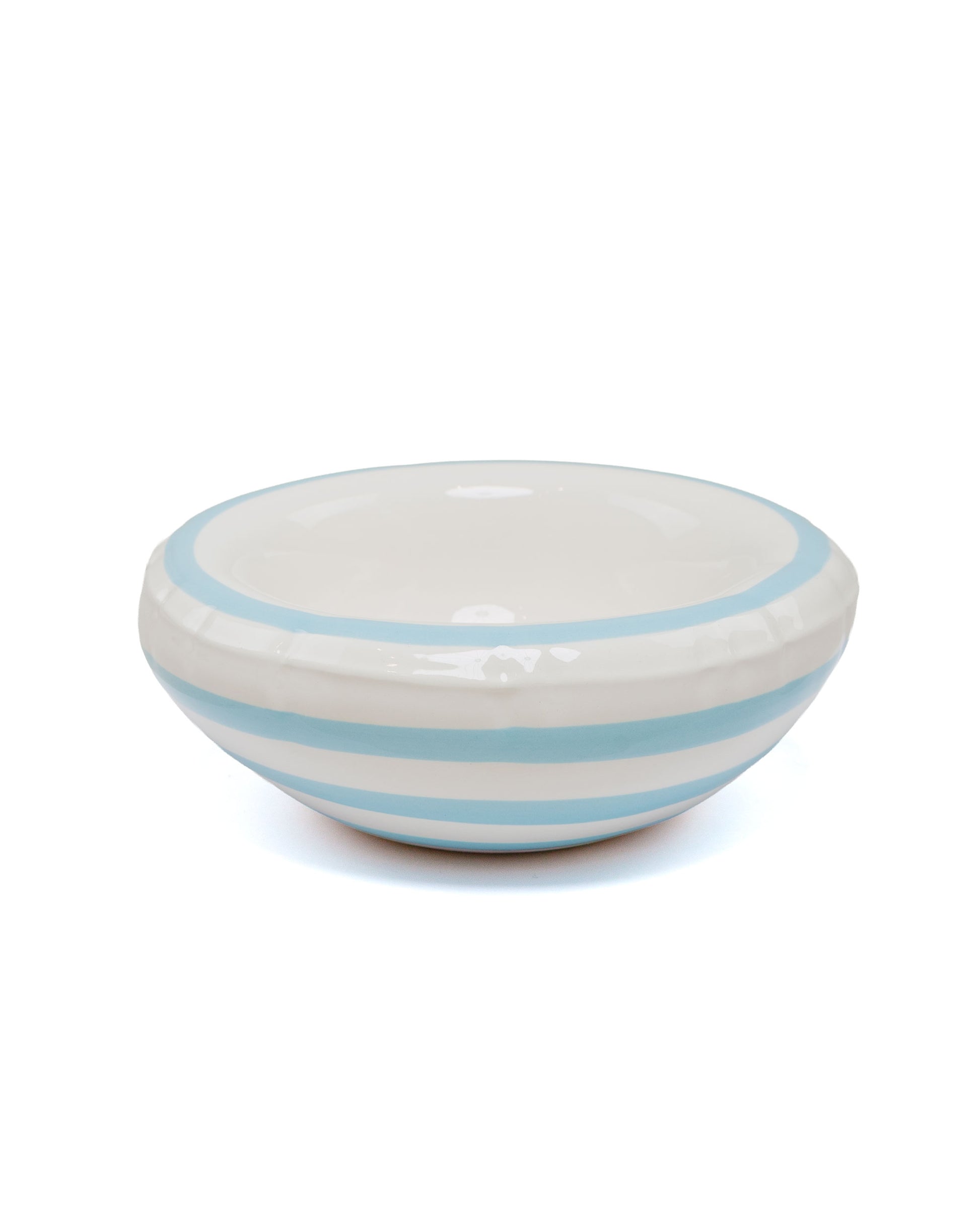 lost & found Home Studyo Home Studyo Bowl 'Lisa' Stripes Ocean Gloss