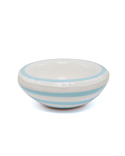 lost & found Home Studyo Home Studyo Bowl 'Lisa' Stripes Ocean Gloss