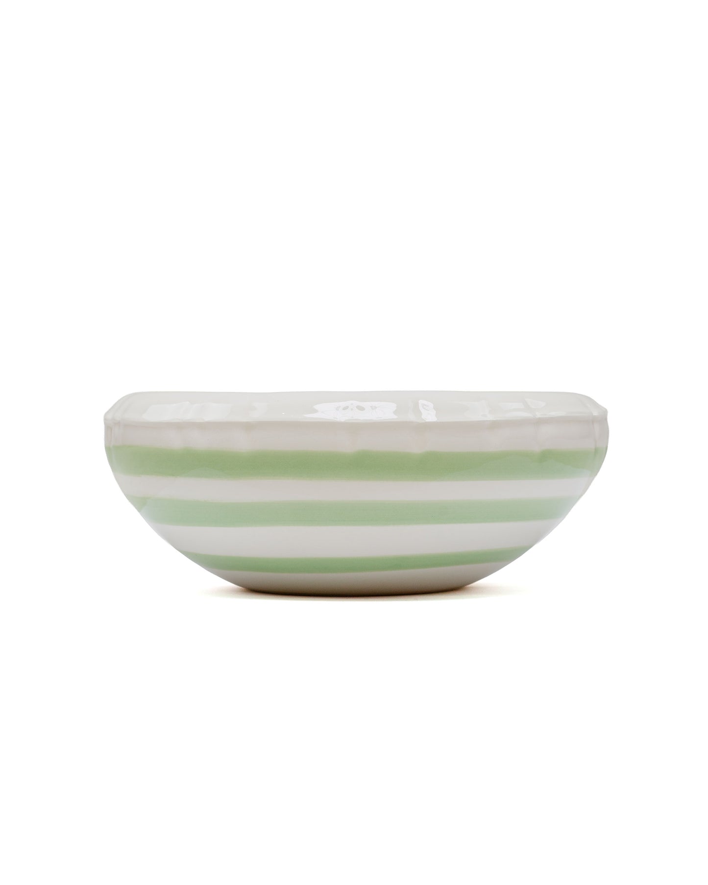 lost & found Home Studyo Home Studyo Bowl 'Lisa' Stripes Pistache Gloss