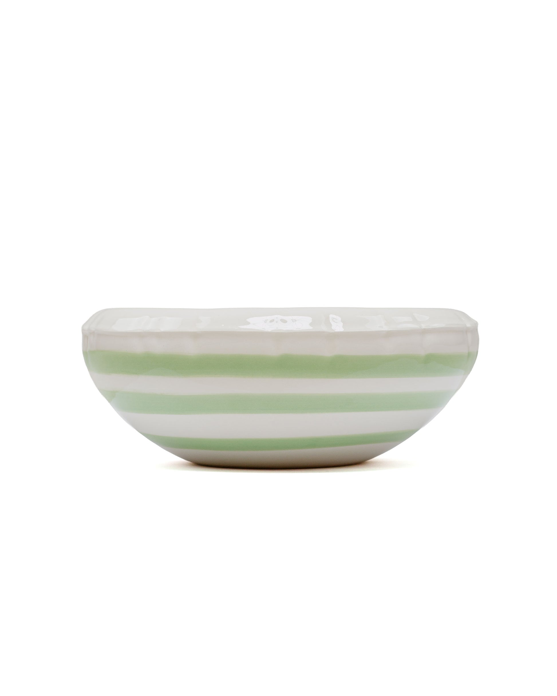 lost & found Home Studyo Home Studyo Bowl 'Lisa' Stripes Pistache Gloss