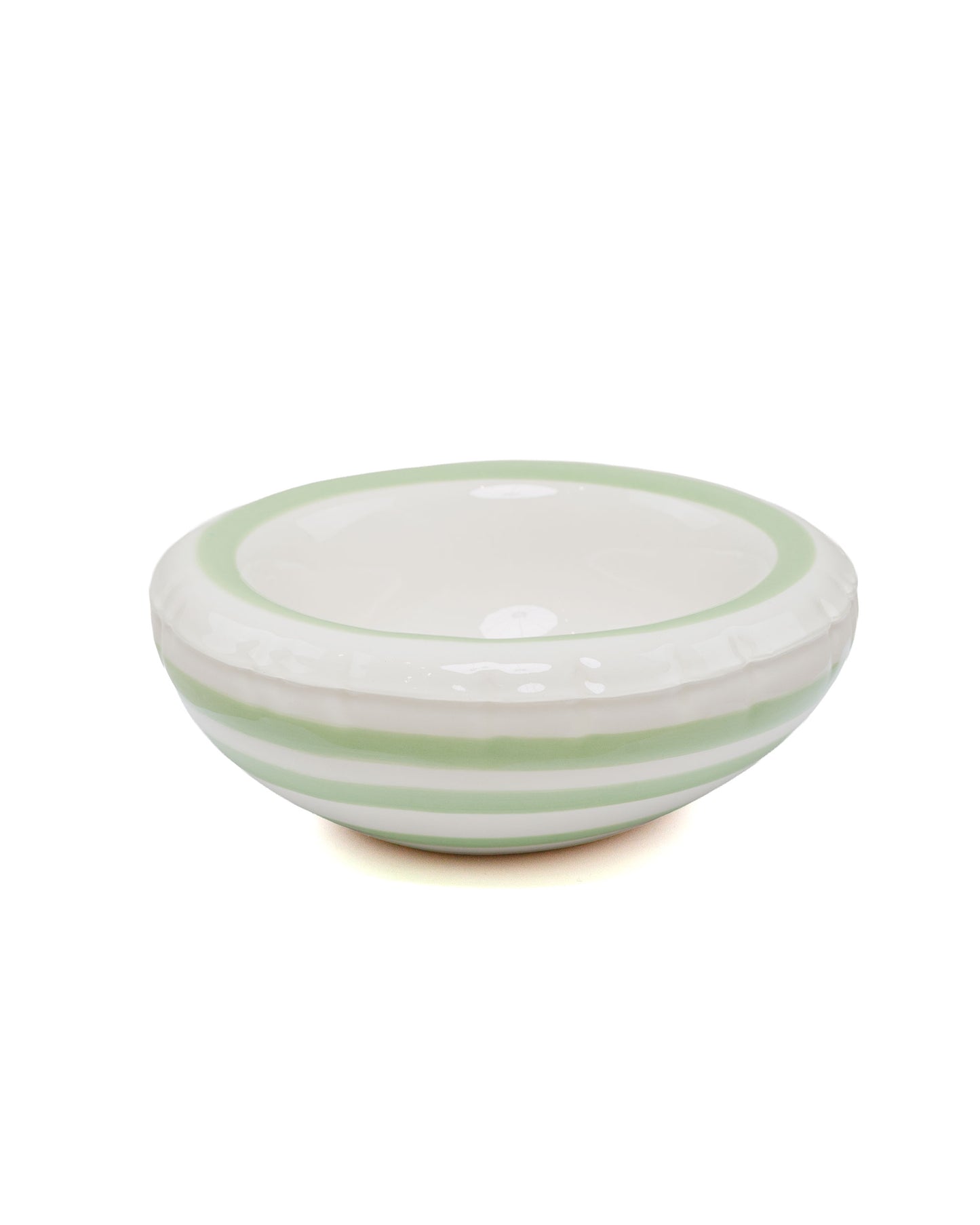 lost & found Home Studyo Home Studyo Bowl 'Lisa' Stripes Pistache Gloss