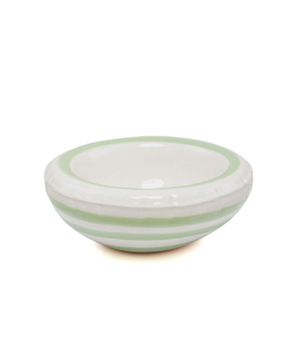 lost & found Home Studyo Home Studyo Bowl 'Lisa' Stripes Pistache Gloss
