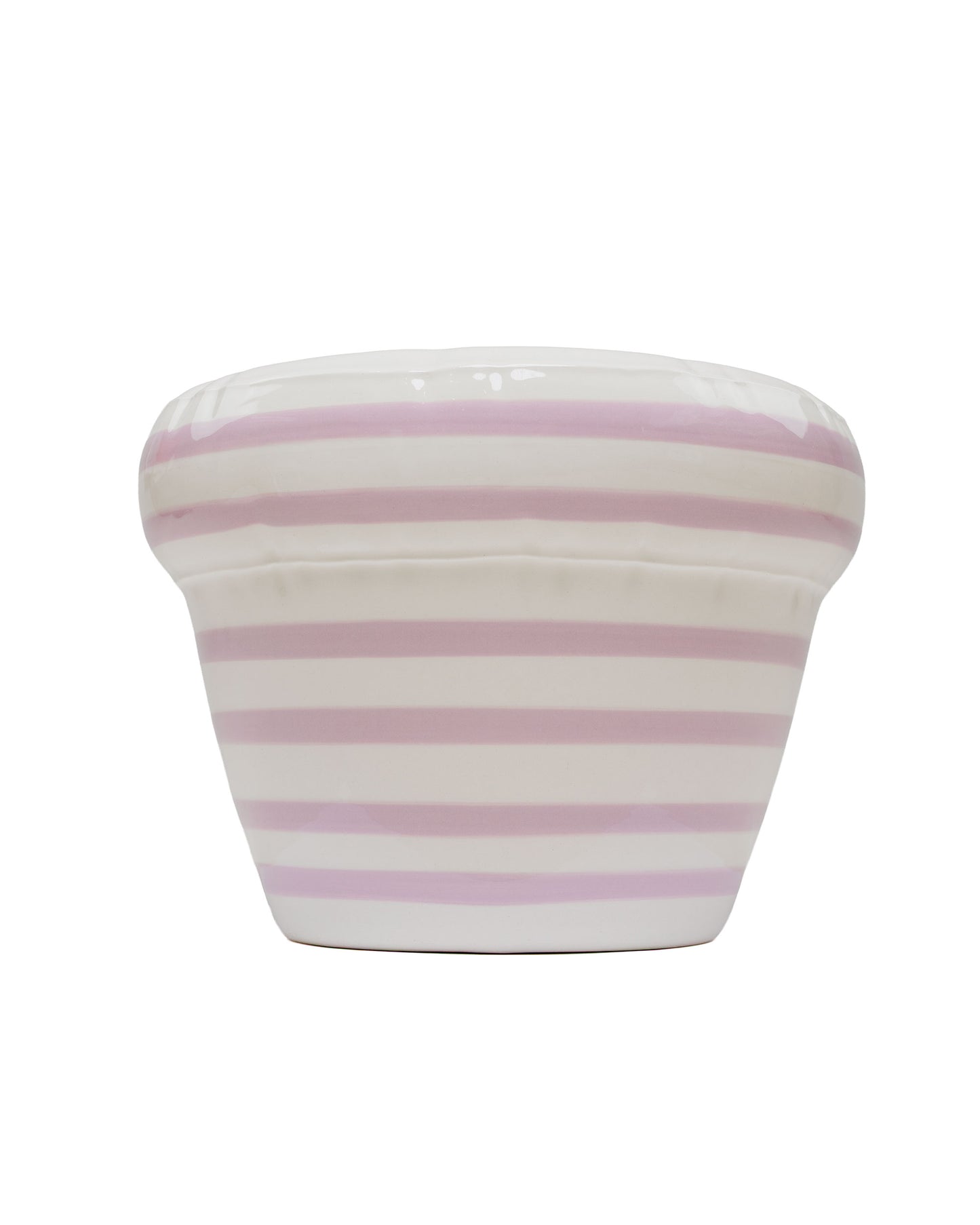 lost & found Home Studyo Home Studyo Planter 'Pierre' Stripes Lavender Gloss