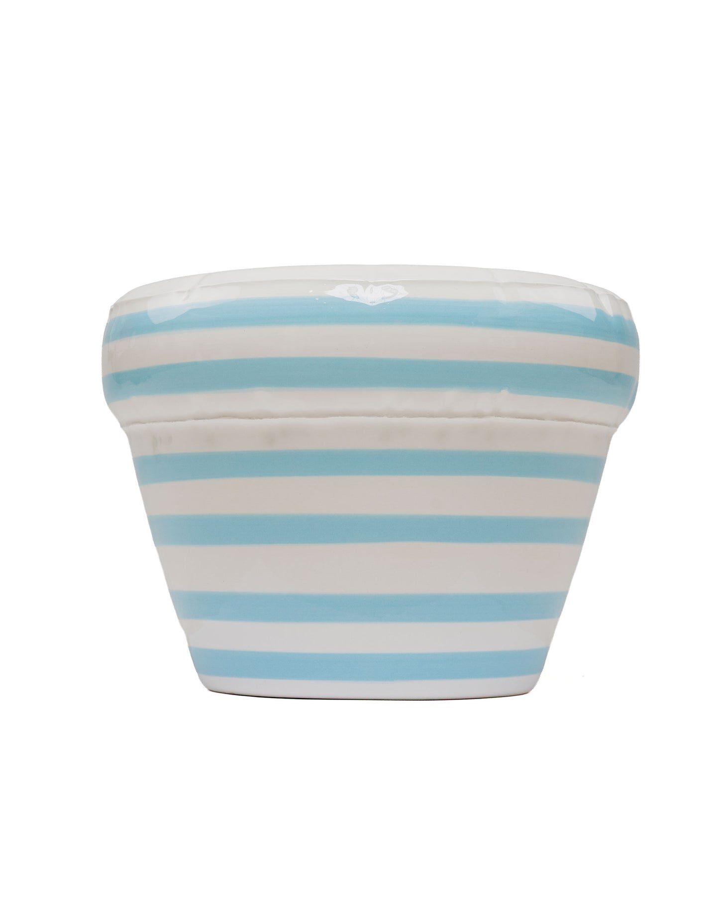 lost & found Home Studyo Home Studyo Planter 'Pierre' Stripes Ocean Gloss