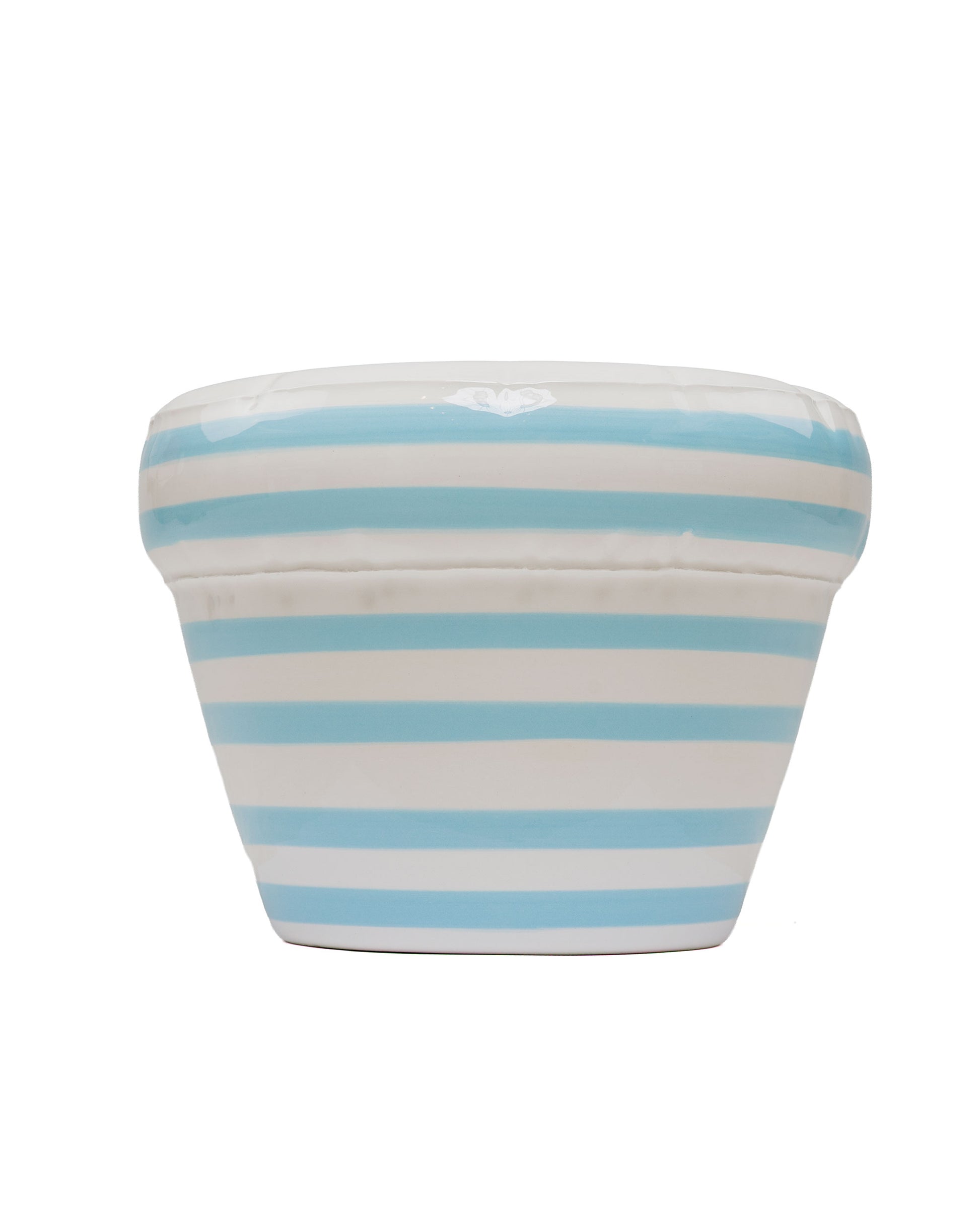 lost & found Home Studyo Home Studyo Planter 'Pierre' Stripes Ocean Gloss