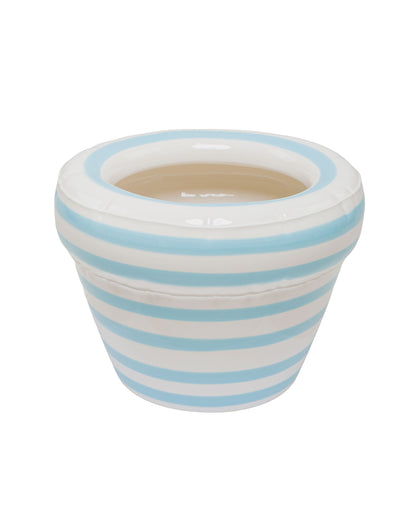lost & found Home Studyo Home Studyo Planter 'Pierre' Stripes Ocean Gloss