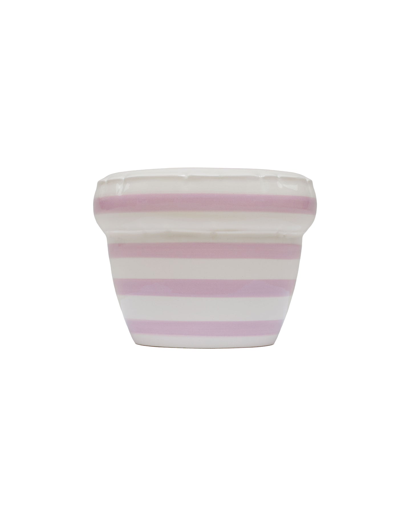 lost & found Home Studyo Home Studyo Small Planter 'Louis' Stripes Lavender Gloss