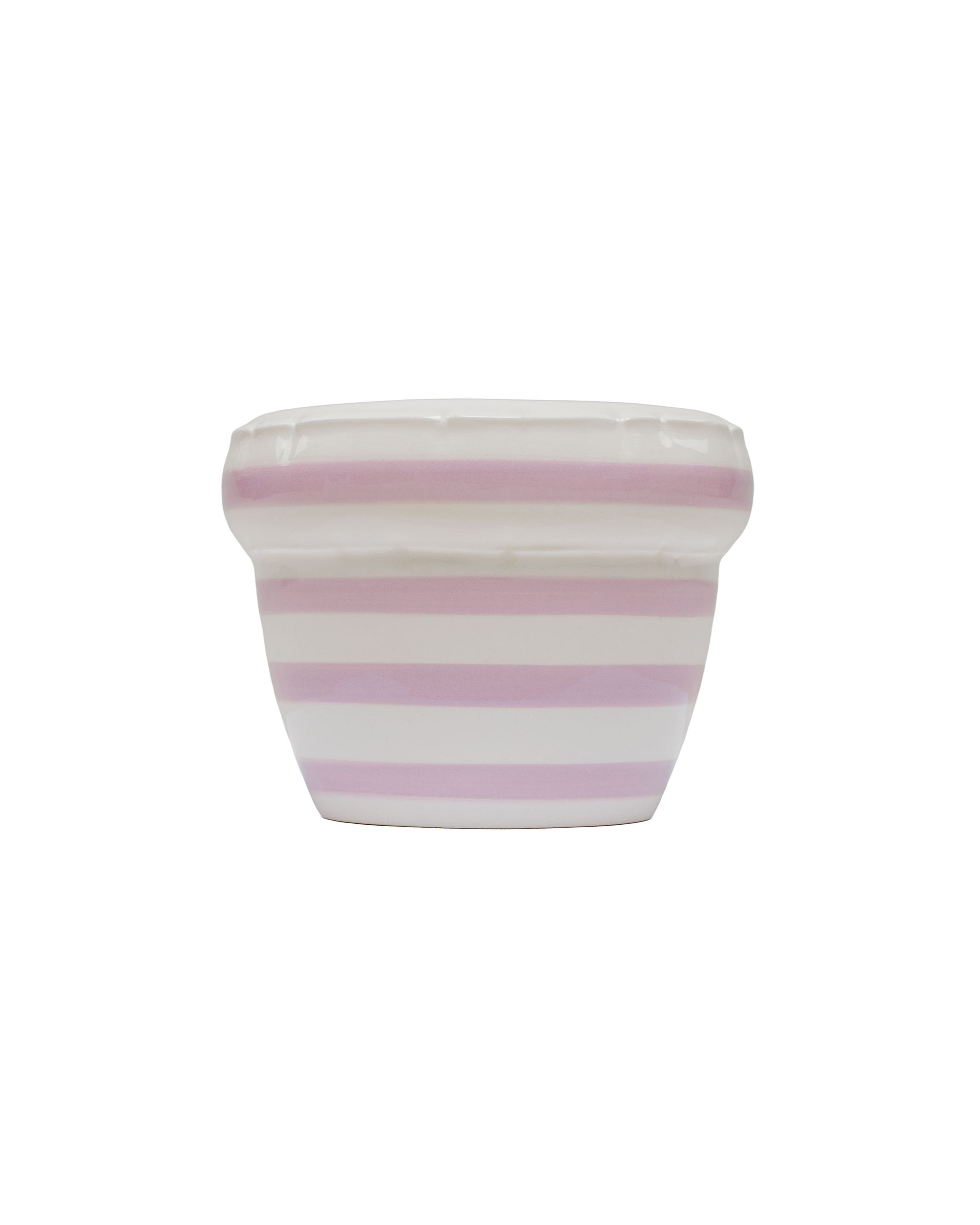 lost & found Home Studyo Home Studyo Small Planter 'Louis' Stripes Lavender Gloss