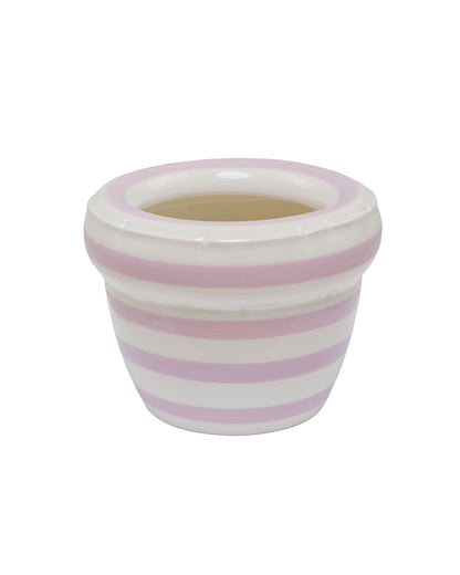 lost & found Home Studyo Home Studyo Small Planter 'Louis' Stripes Lavender Gloss