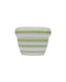 Home Studyo Small Planter 'Louis' Stripes Pistache Gloss