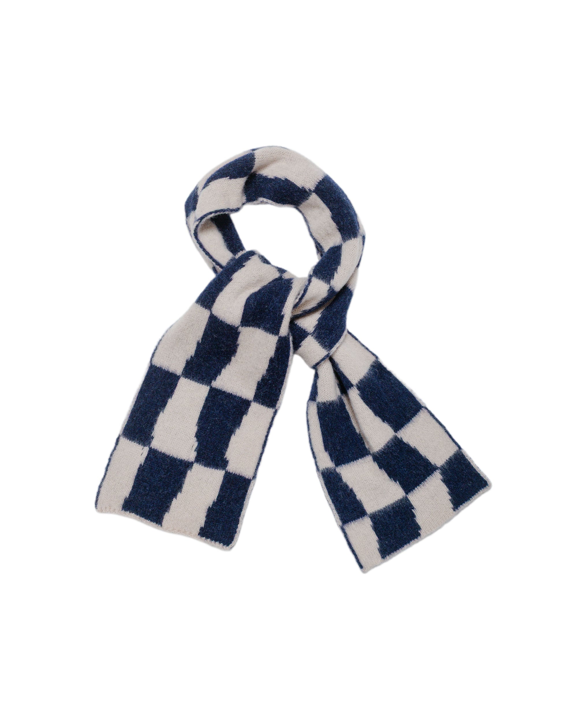 lost & found Howlin' Howlin' Mini Checkerboard Scarf Navy