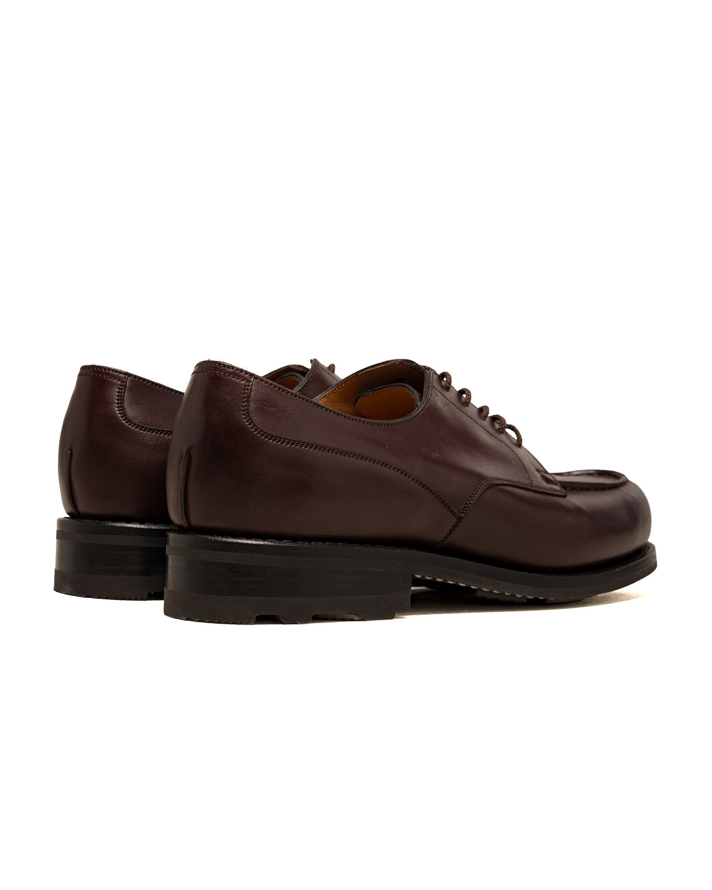 J.M. Weston Golf Derby Dark Brown Boxcalf Leather