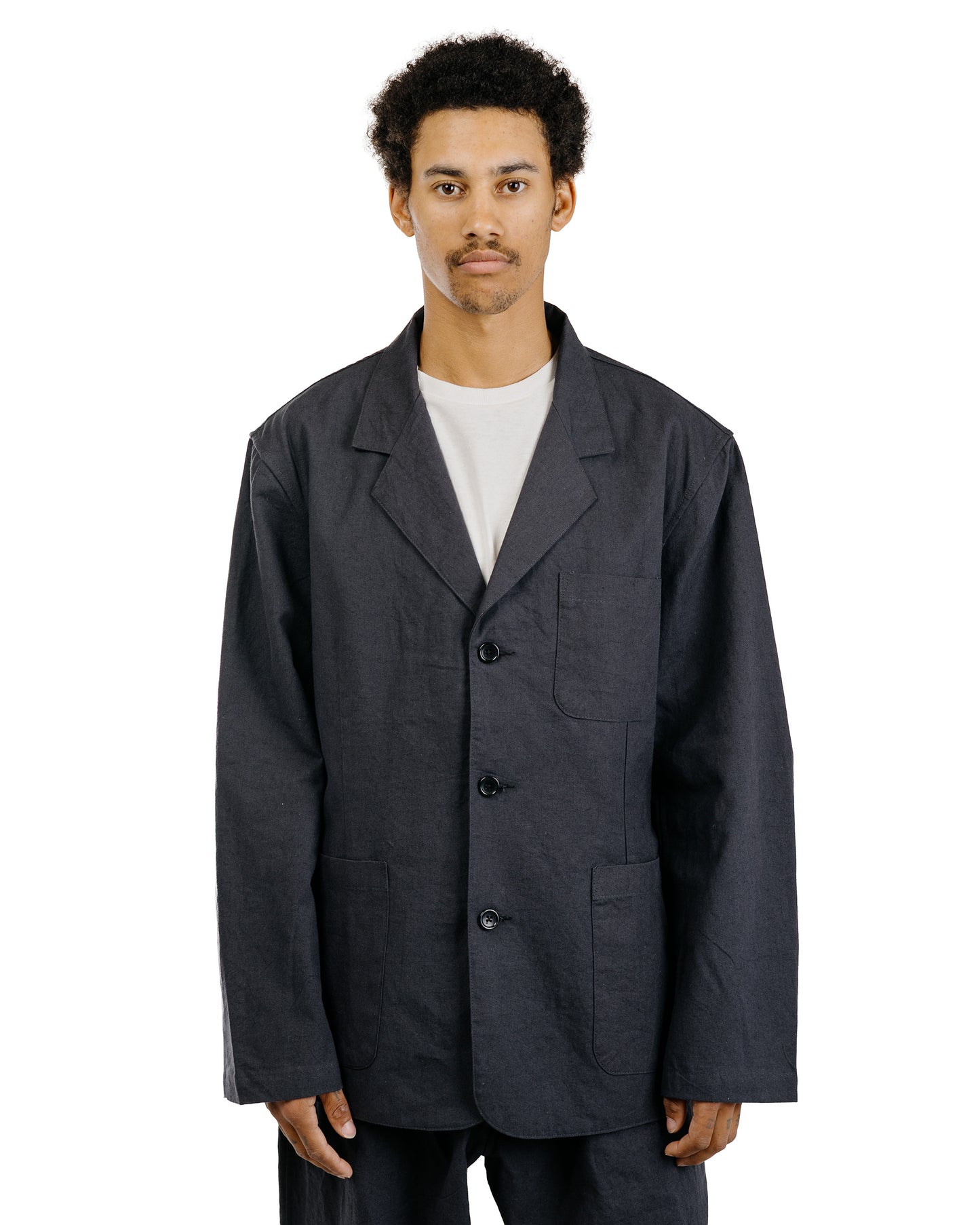 James Coward Carry On Jacket Sumikuro Cotton/Linen/Ramie Overdye Canvas