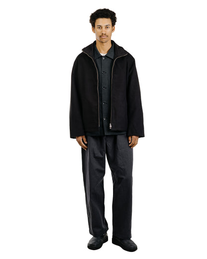 James Coward Travail Shirt Black Satin Drum Cotton