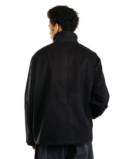 James Coward Circuit Jacket Black Cotton Silk Moleskin