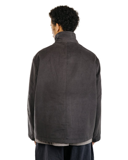 James Coward Circuit Jacket Charcoal Cotton Silk Moleskin