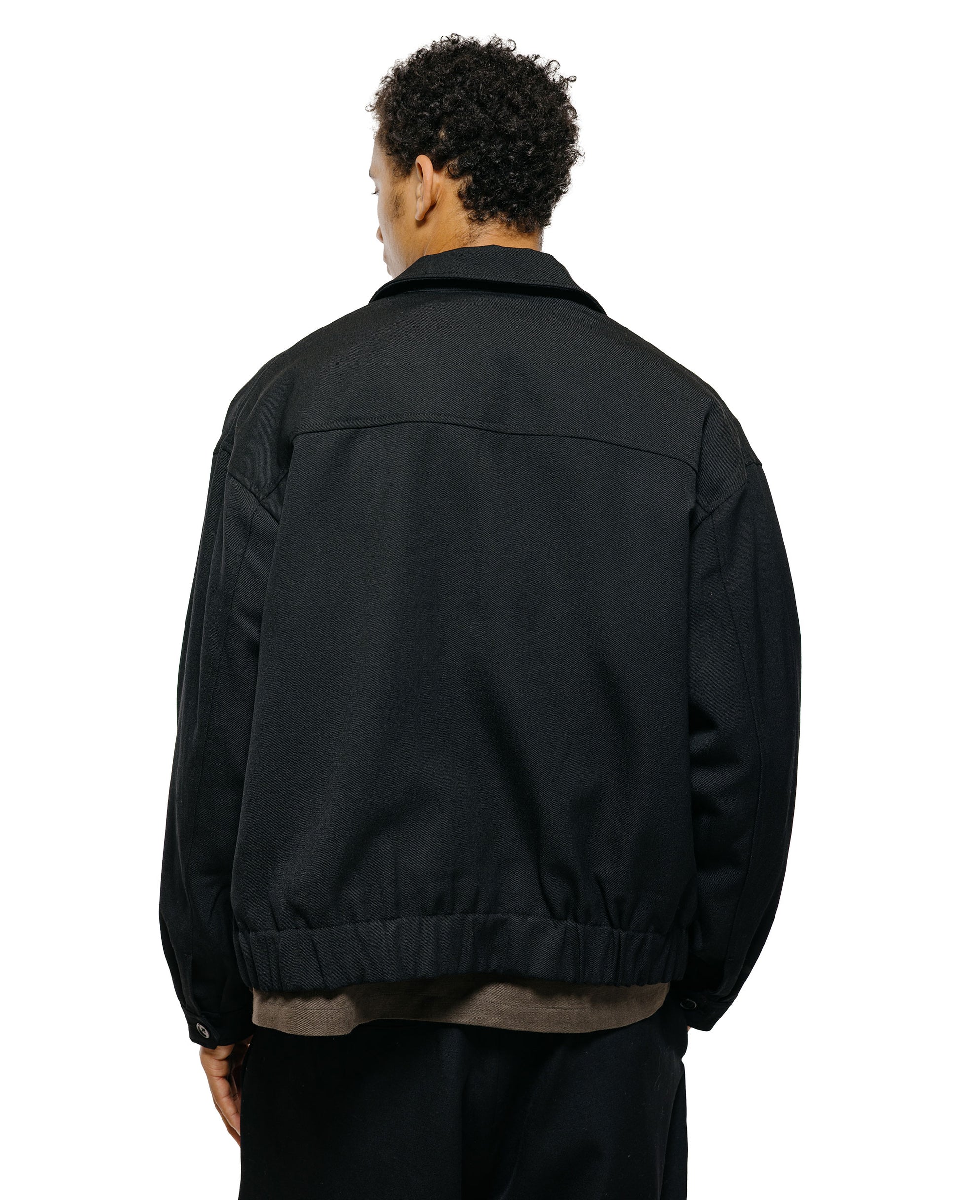 lost & found James Coward James Coward Machine Jacket Black Wool Gabardine
