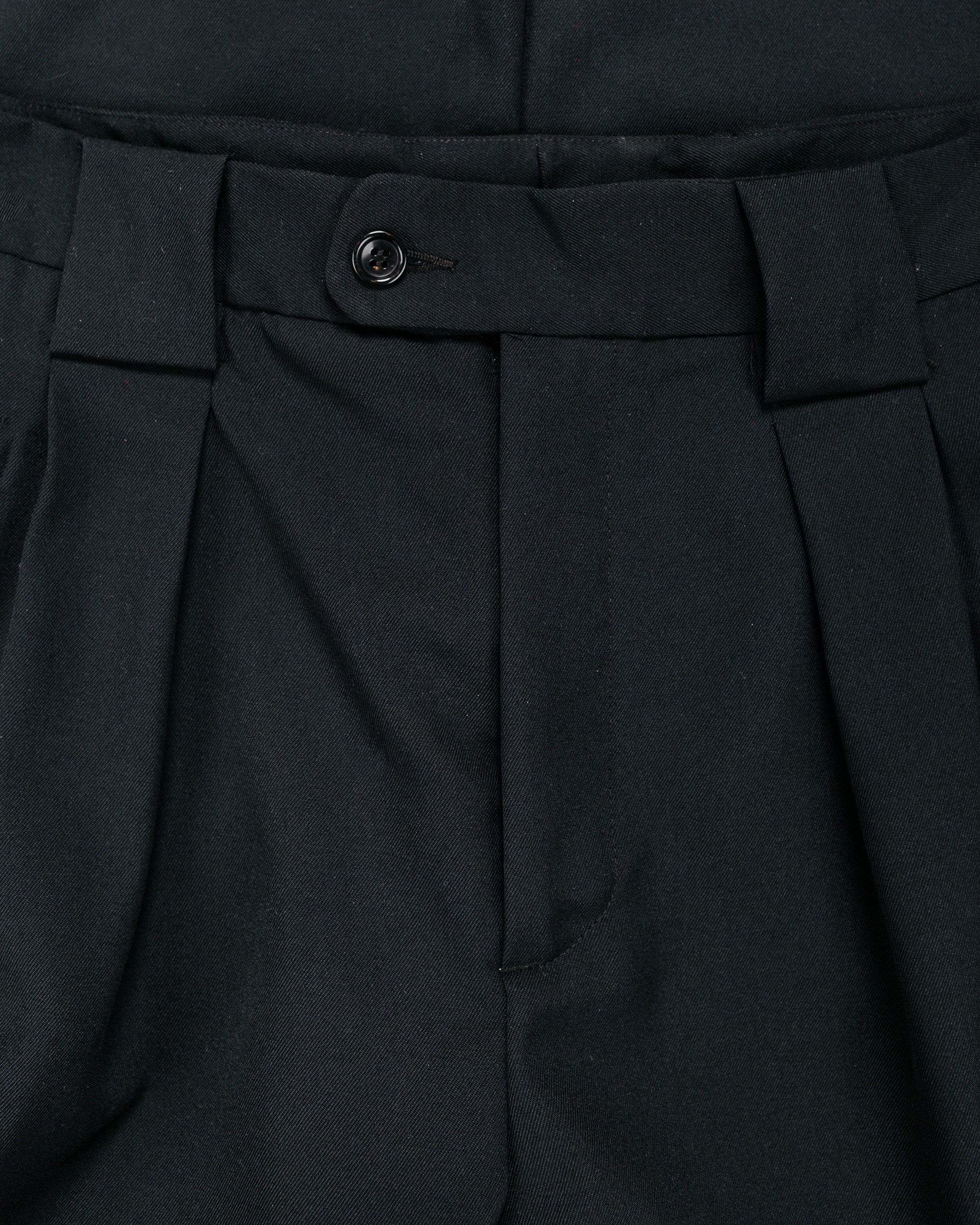 lost & found James Coward James Coward Mercado Trouser Black Wool Gabardine