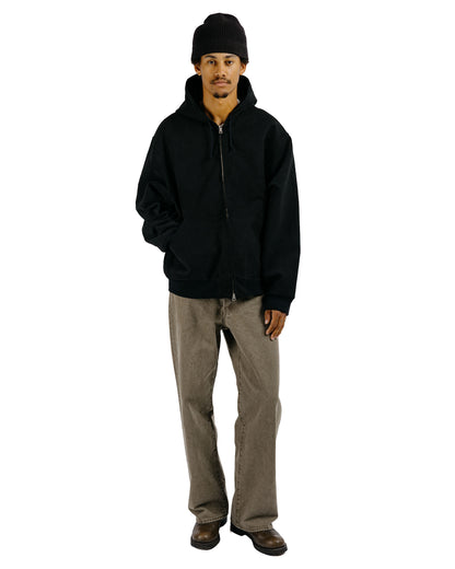 James Coward Parka Black Heavyweight Moleskin
