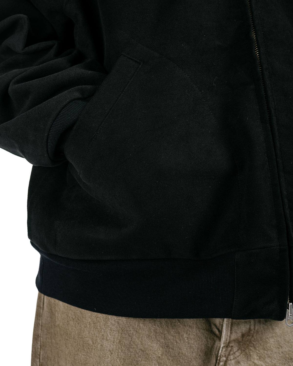 James Coward Parka Black Heavyweight Moleskin