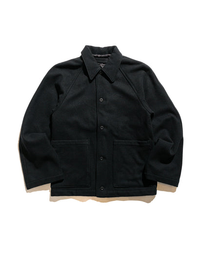 lost & found James Coward James Coward Rambler Coat Black Wool Flannel