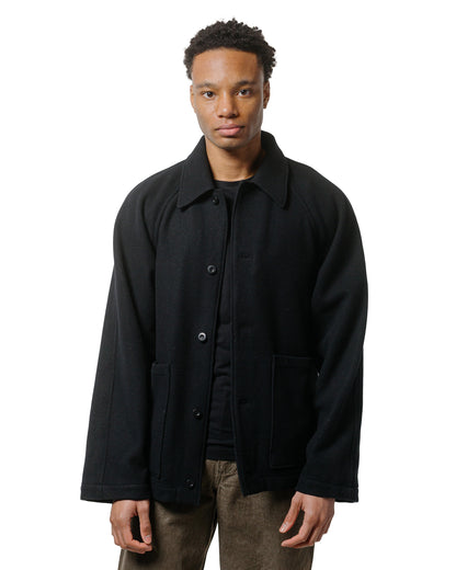 lost & found James Coward James Coward Rambler Coat Black Wool Flannel